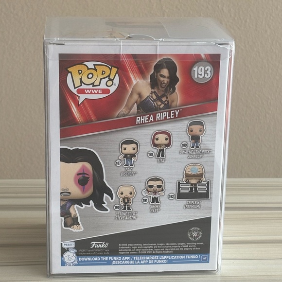 Funko Pop WWE Rhea Ripley Chase Blacklight Limited Edition #193 w/ Protector - Picture 3 of 7
